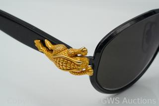 Kieselstein-Cord Le Frogg Sunglasses W/Gold Details Auction  display picture 3