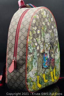 Sold at Auction: Gucci x Higuchi Yuko Animal Print GG Supreme Backpack