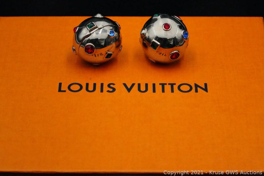 Sold at Auction: Louis Vuitton LV Planet Strass Earrings (Retired)
