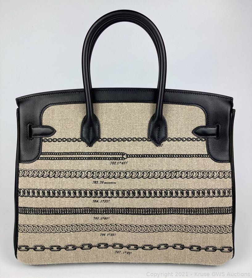 Hermes Birkin Bag 35cm De Camp Dechainee Toile Swift Limited Edition