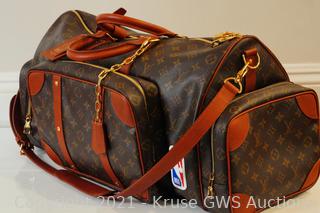 Louis Vuitton x NBA Brown Monogram Trio Pocket Keepall For Sale at 1stDibs