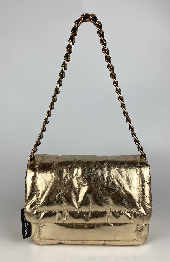 Marc jacobs best sale gold pillow bag