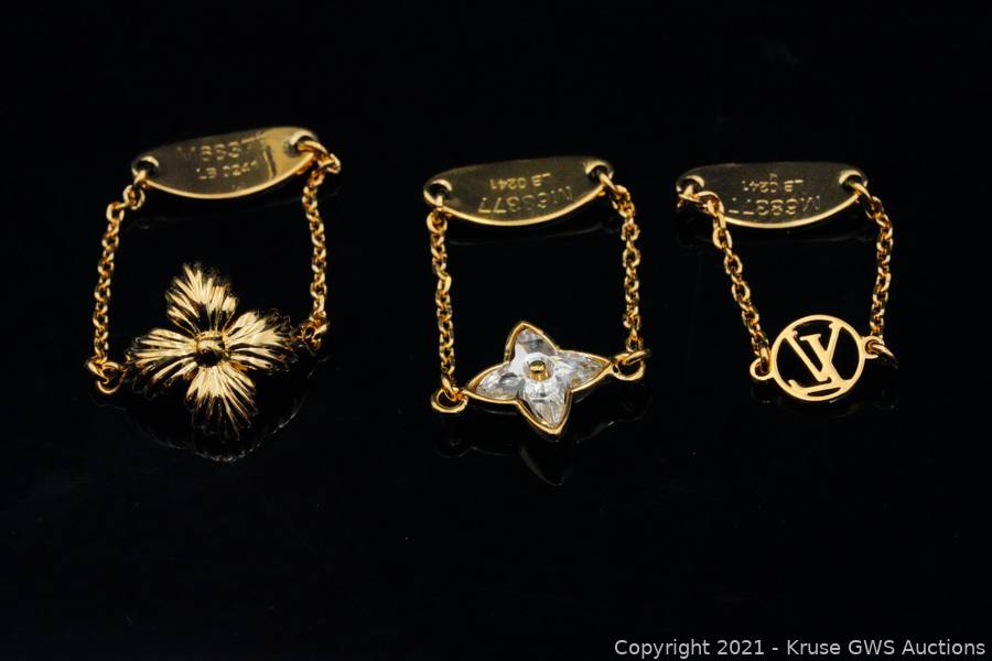 Louis Vuitton Blooming Strass Rings Set Auction