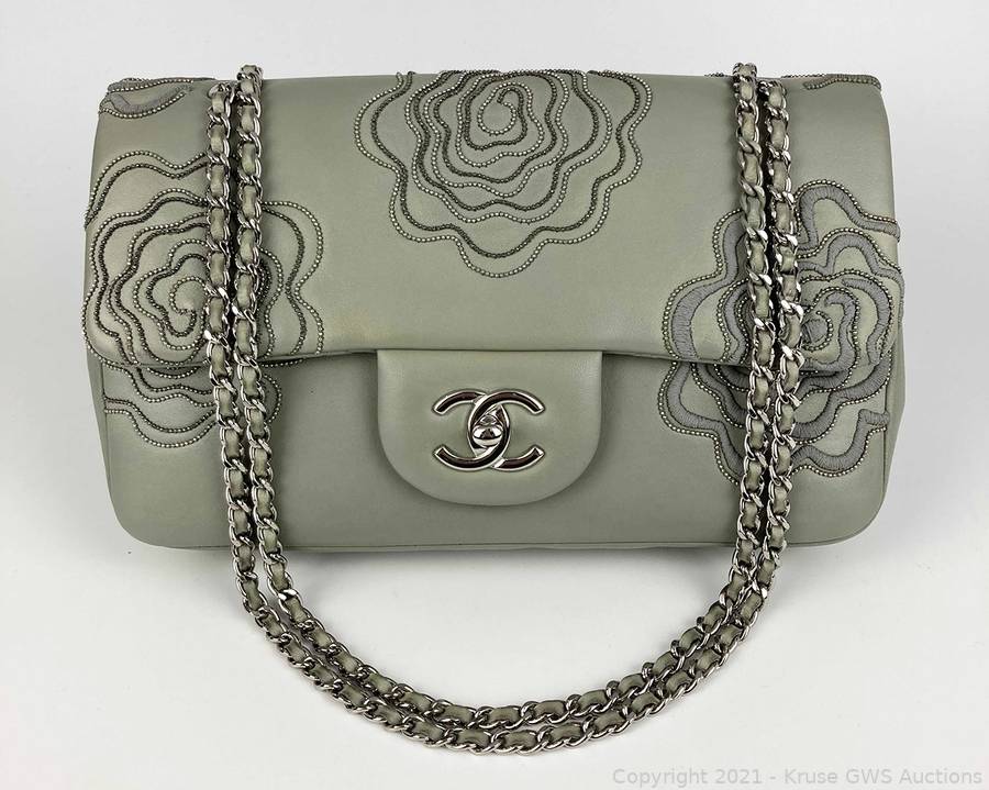 Chanel Camellia Follies Medium Classic Flap Bag