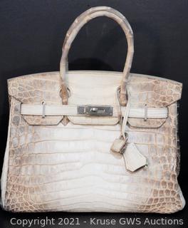 hermes birkin white himalayan nilo crocodile