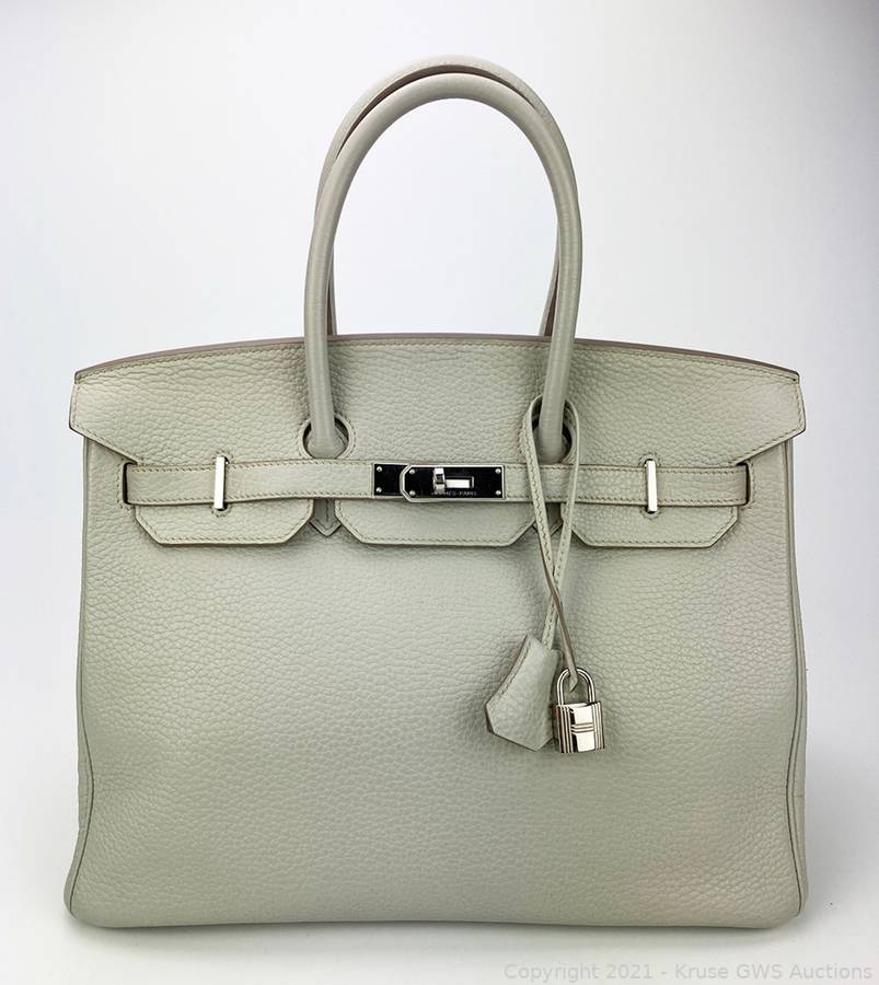 Sold at Auction: Hermes White 'Birkin' 35 Bag