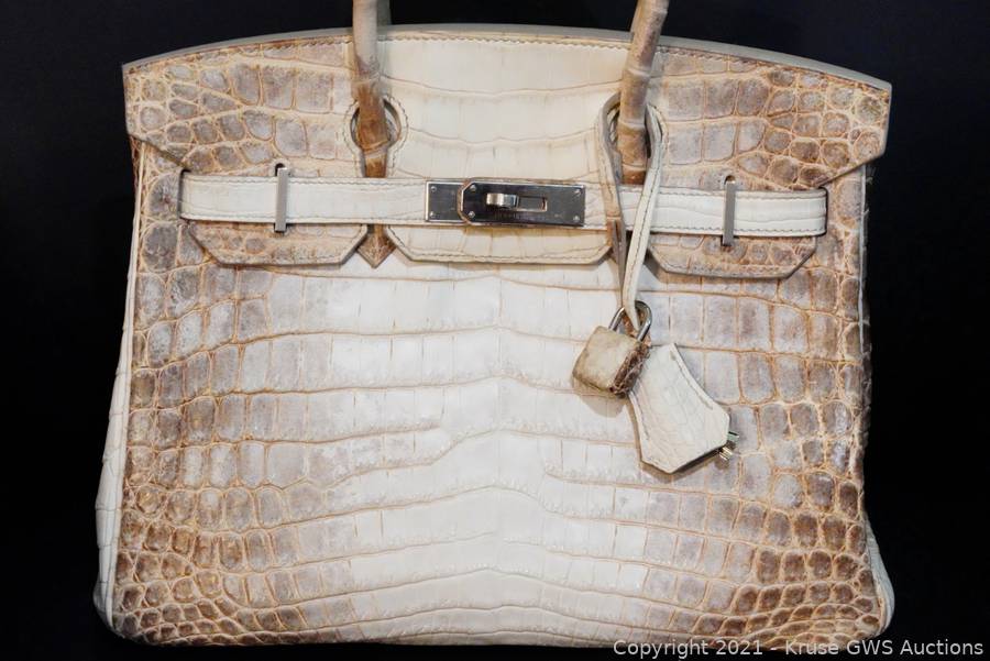 Hermes Ultra Rare 30cm Himalayan Crocodile Birkin Bag with