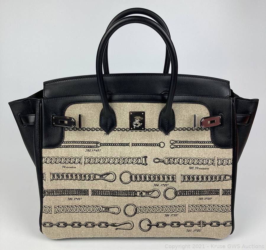 Hermes Birkin Bag 35cm De Camp Dechainee Toile Swift Limited