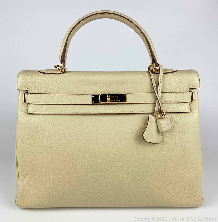 Hermes Birkin bag 30 Parchemin Togo leather Gold hardware