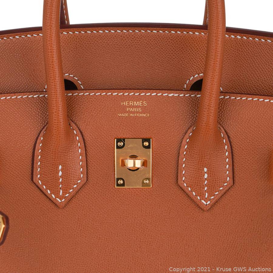 Sold at Auction: Hermes Limited Edition Veau Graine Birkin Sellier 30