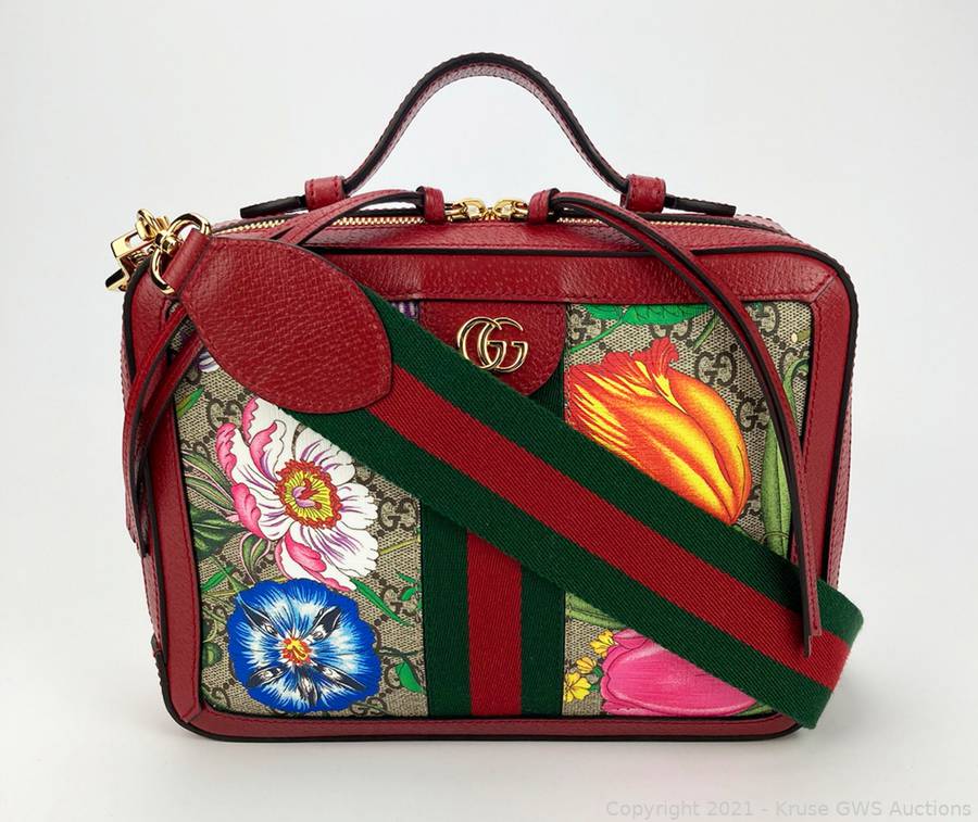 Gucci ophidia gg online flora small shoulder bag